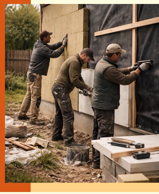 Утепление дачного дома под ключ в Белорецке