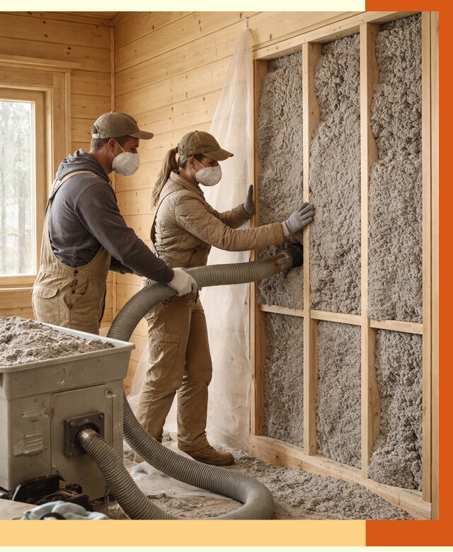 Утепление дачного дома эковатой в Белорецке от 1470 руб./м2 — комплексно, ТепломастерБлр