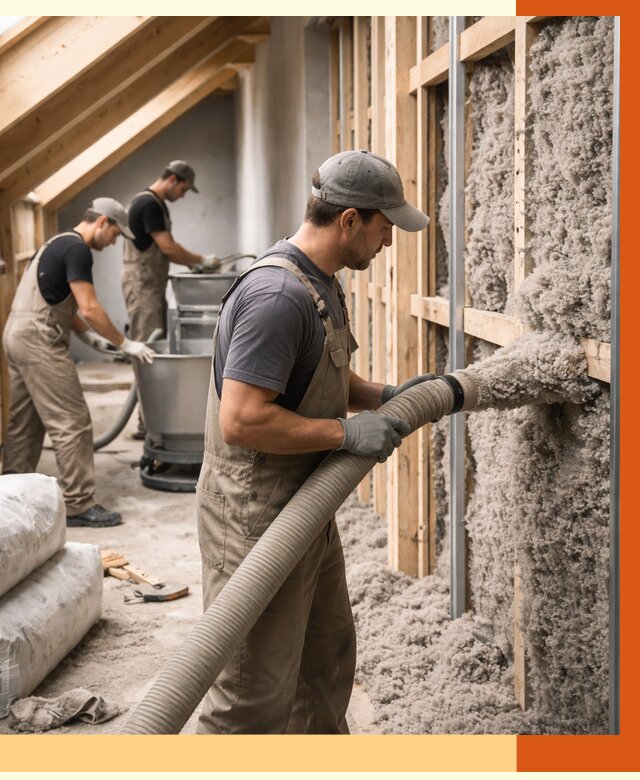 Утепление таунхауса эковатой в Белорецке от 2230 руб./м² — монтаж и задувка | ТепломастерБлр