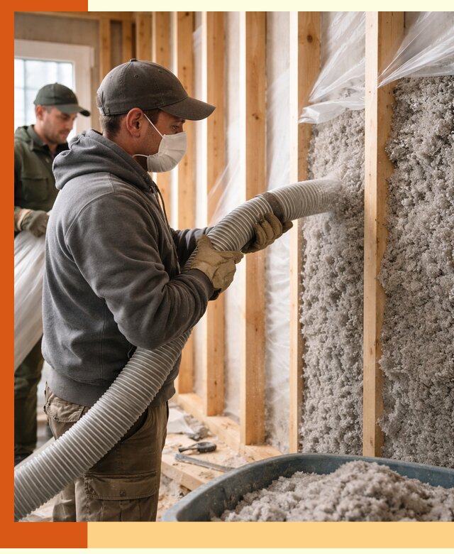 Утепление каркасного дома эковатой в Белорецке — качественно и надолго