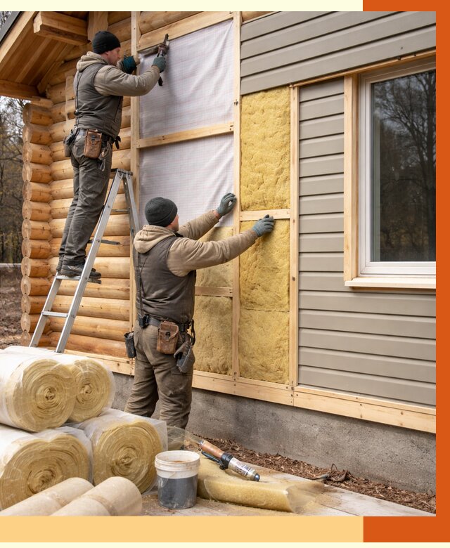 Утепление деревянного дома в Белорецке от 6285 руб./м2 — заказать работы | ТепломастерБлр