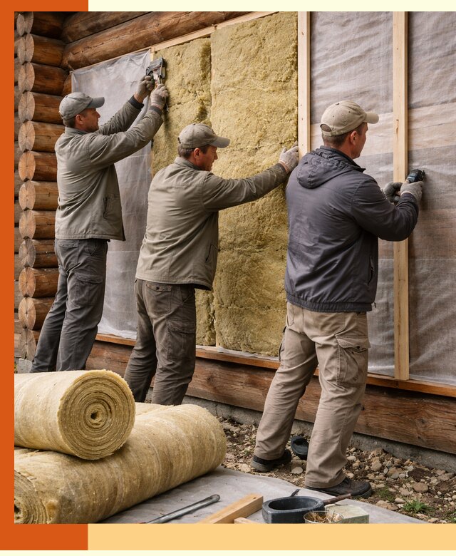 Утепление деревянного дома в Белорецке эффективными технологиями