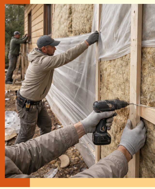 Утепление дома из бруса в Белорецке качественно и долговечно