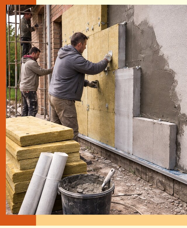 Утепление кирпичного дома под ключ в Белорецке