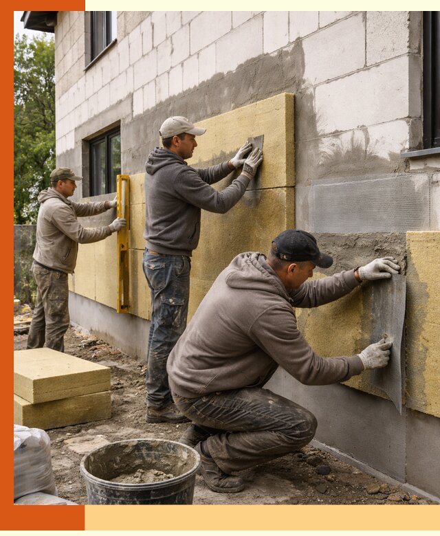 Утепление дома из газобетона в Белорецке качественно и долговечно