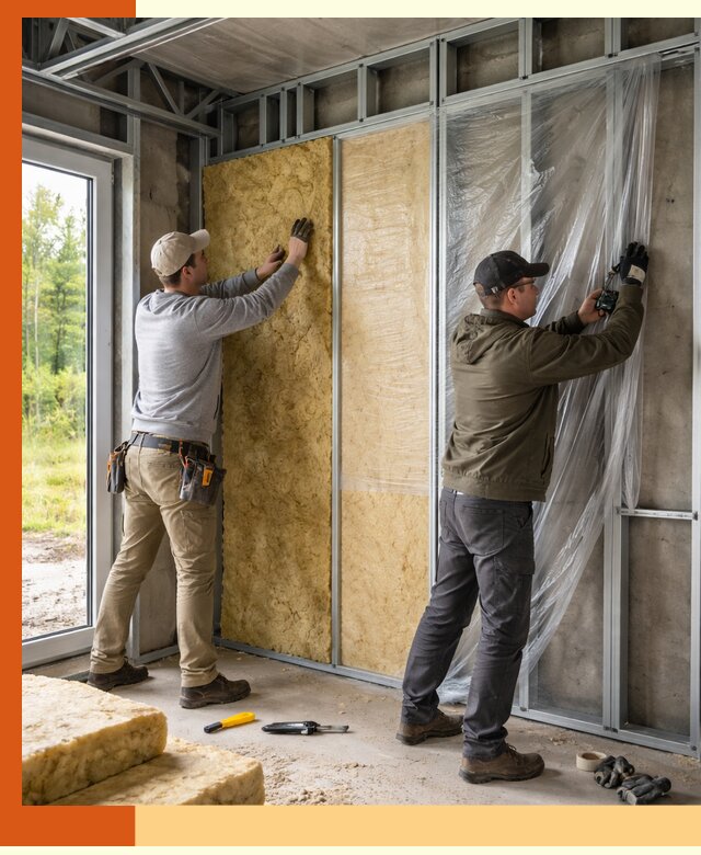 Утепление дома из ЛСТК в Белорецке с гарантией качества и эффективности