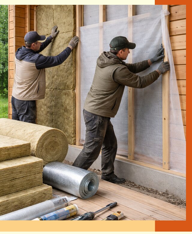 Утепление дома из двойного бруса в Белорецке от 4866 руб./м² — ТепломастерБлр под ключ