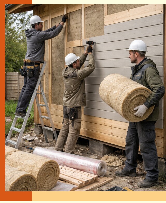Утепление бани снаружи в Белорецке профессионально и надежно
