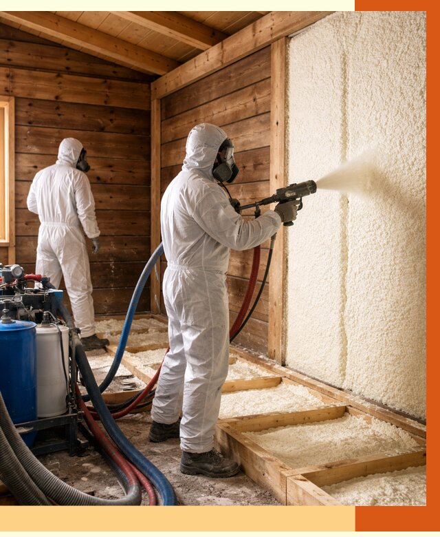 Утепление бани ппу в Белорецке под ключ от 4258 руб./м2 | ТепломастерБлр - напыление и монтаж ппу