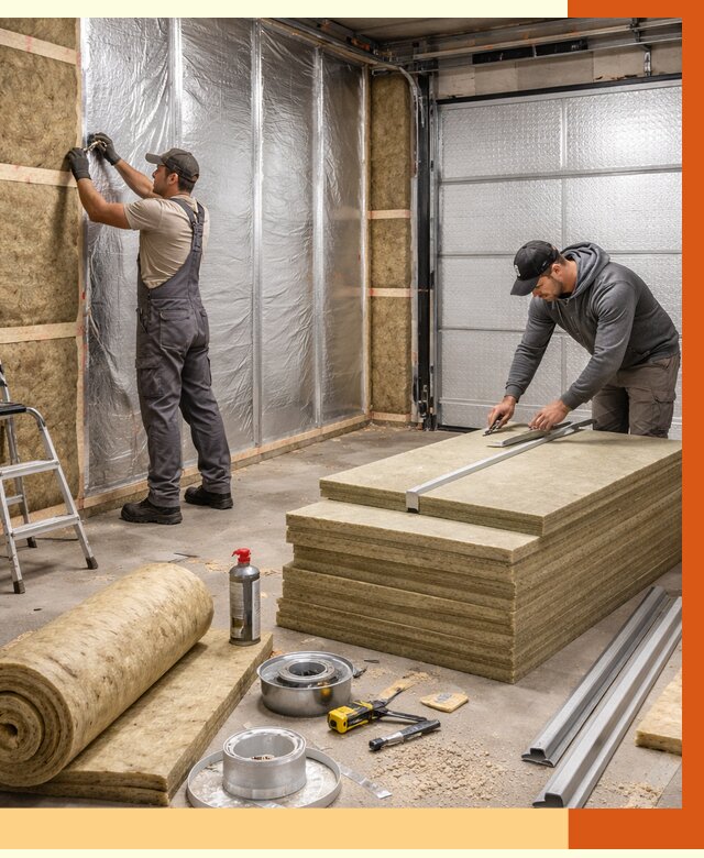 Утепление гаража в Белорецке от 4562 руб/м2 — комплексное утепление ворот и стен | ТепломастерБлр