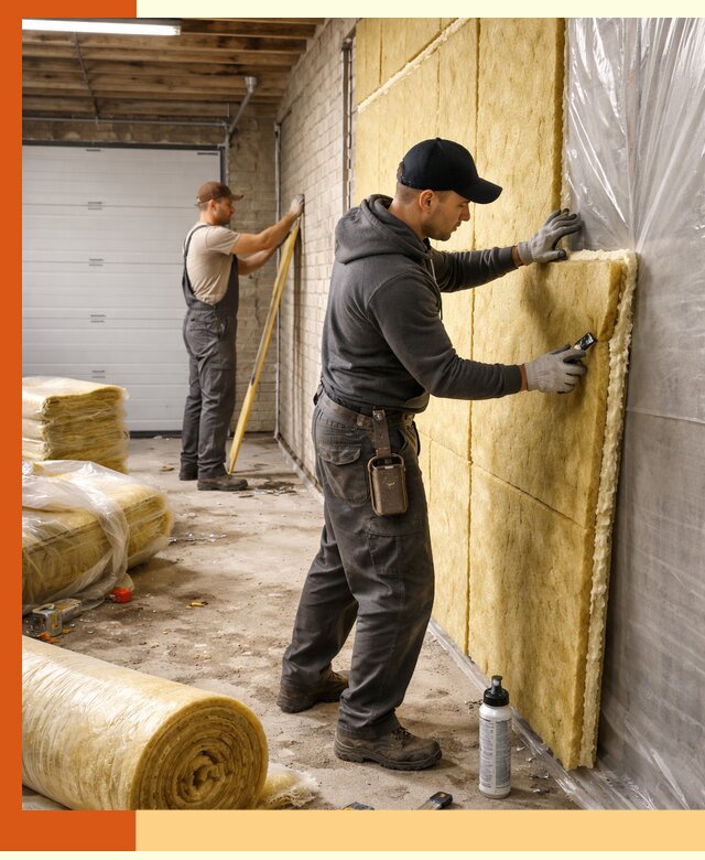 Утепление гаража под ключ в Белорецке — все виды теплоизоляции