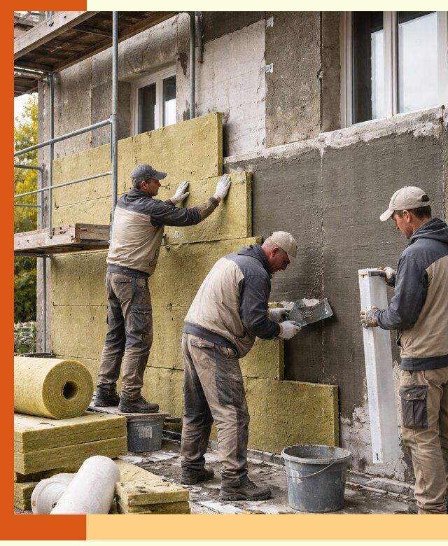 Утепление фасада зданий и домов в Белорецке