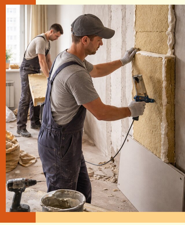 Утепление стен изнутри в Белорецке — качественно и эффективно