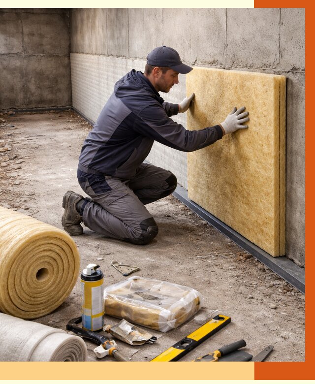 Утепление фундамента изнутри в Белорецке от 4258 руб./м2 — работы под ключ | ТепломастерБлр