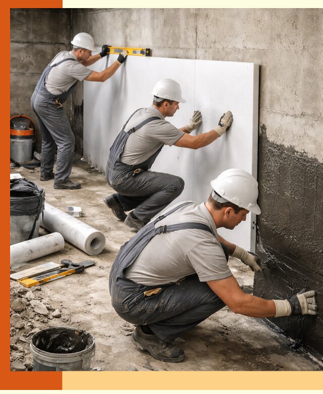 Утепление фундамента изнутри профессионально в Белорецке