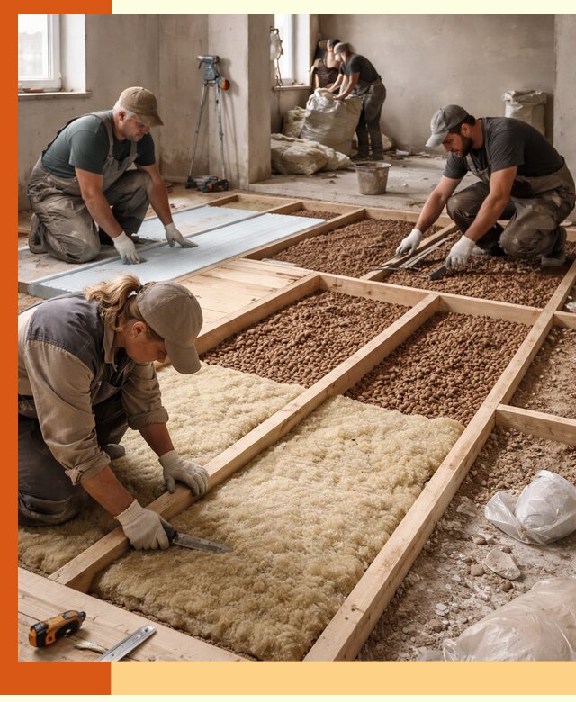 Утепление перекрытий жилых и промышленных зданий в Белорецке