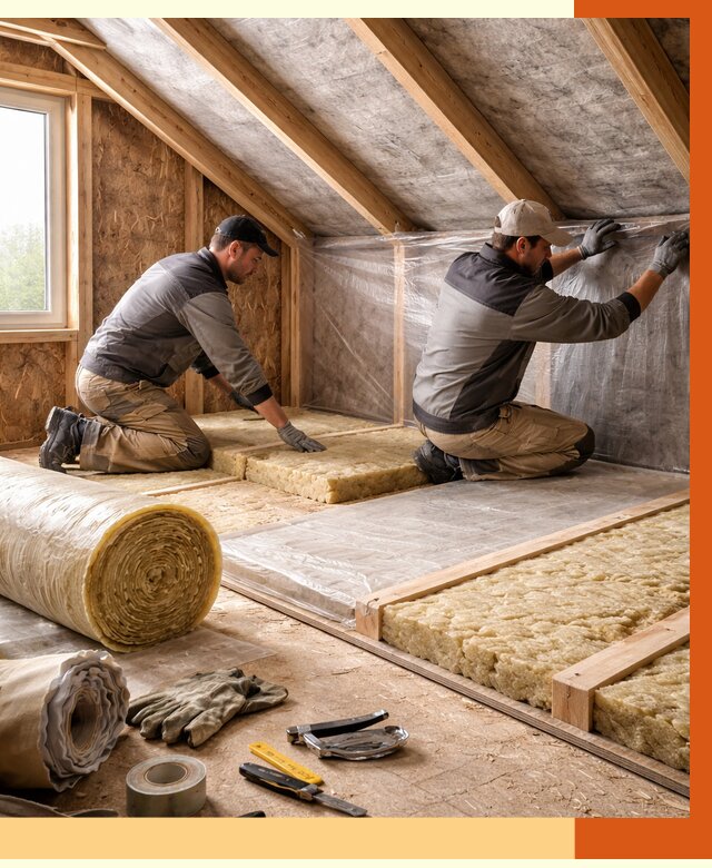 Утепление чердака в Белорецке от 7603 руб/м² — теплоизоляция и комплексное утепление под ключ | ТепломастерБлр