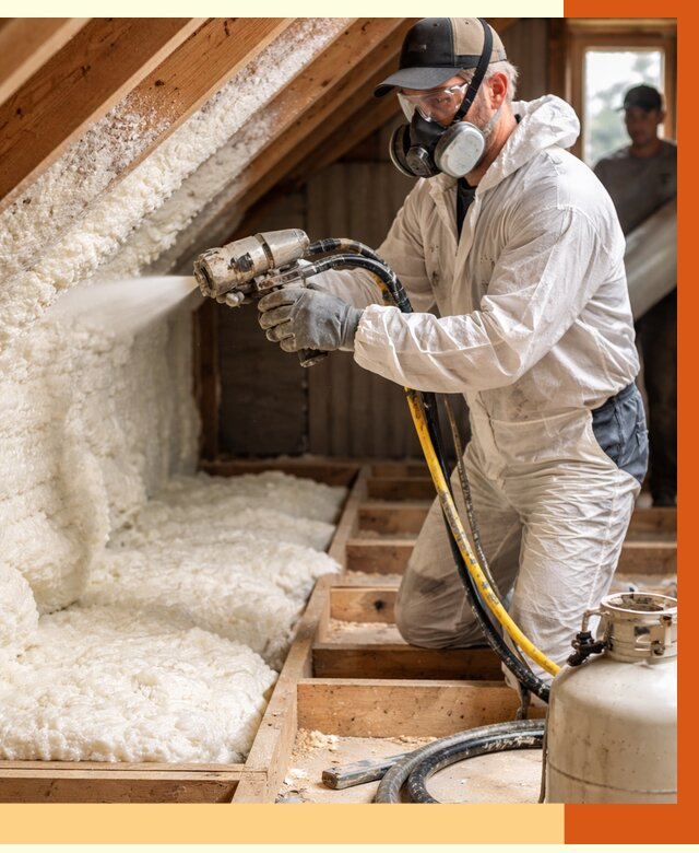 Утепление чердака ППУ в Белорецке от 8738 руб./м2 — услуга под ключ | ТепломастерБлр