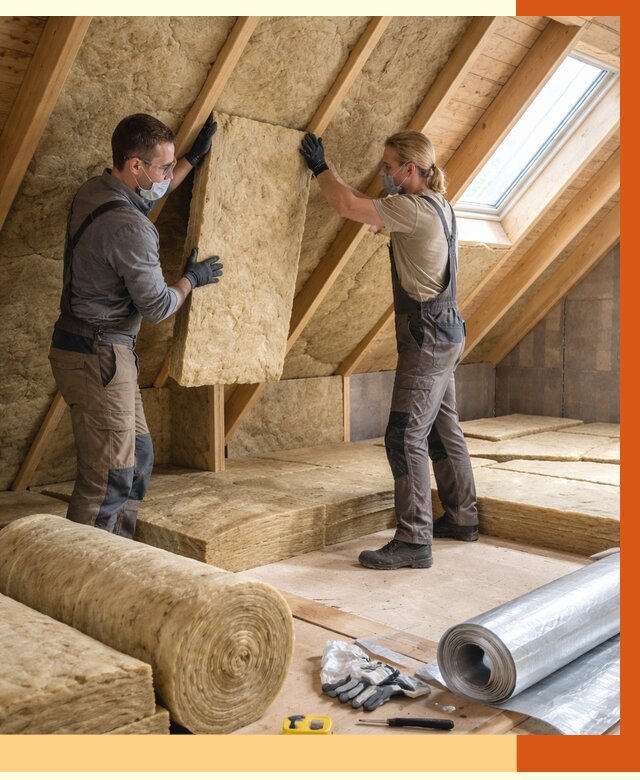 Утепление мансарды минватой в Белорецке от 4258 руб./м2 — монтаж и пароизоляция | ТепломастерБлр