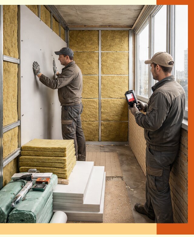 Утепление балкона в Белорецке от 4562 руб. под ключ | ТепломастерБлр