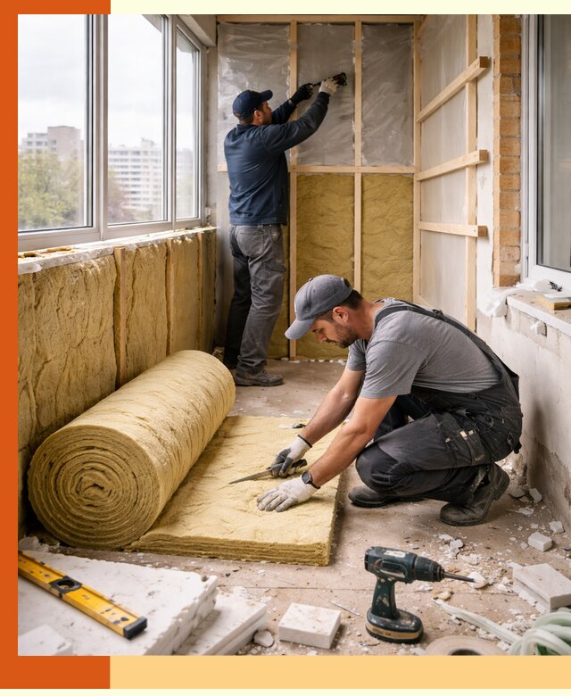 Утепление балкона под ключ в Белорецке качественно и быстро