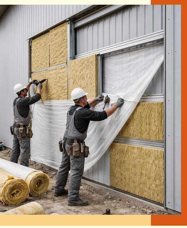 Утепление металлического склада в Белорецке от 4562 руб/м2 — комплексное утепление под ключ | ТепломастерБлр