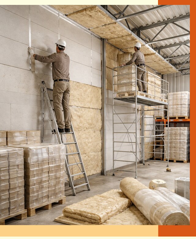 Утепление склада готовой продукции в Белорецке от 1977 руб./м2 — комплексно | ТепломастерБлр