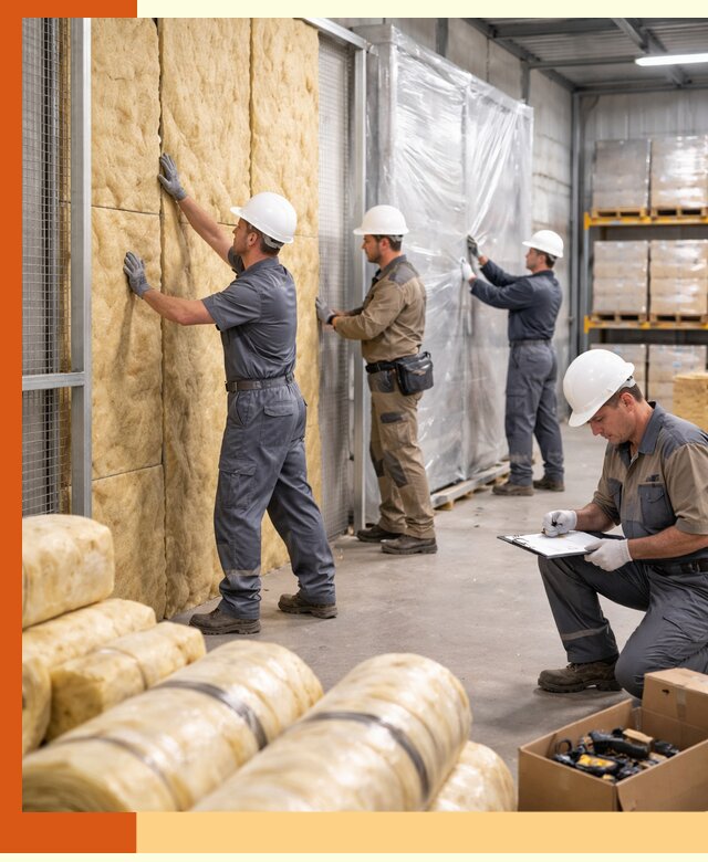 Утепление склада готовой продукции в Белорецке качественно и быстро