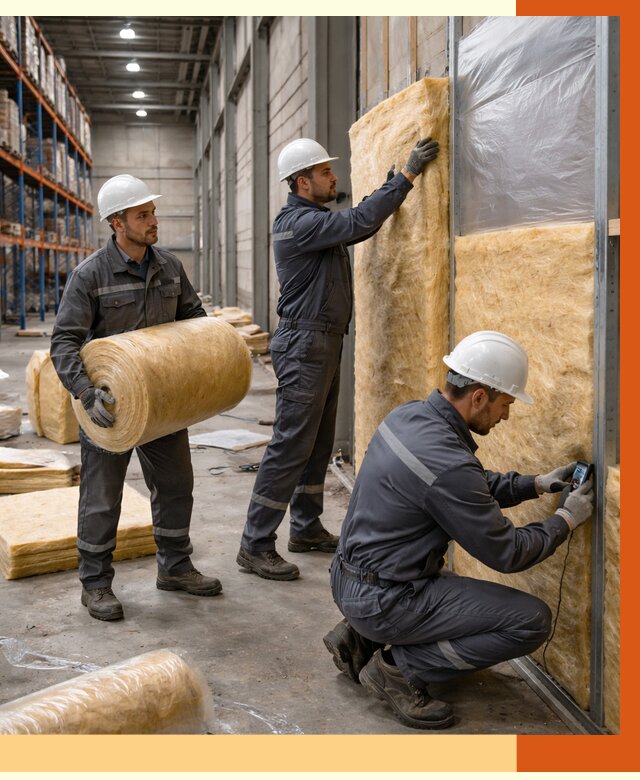 Утепление логистического центра в Белорецке от 4562 руб/м² под ключ | ТепломастерБлр