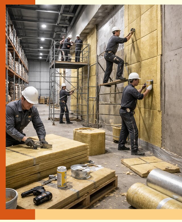 Утепление логистического центра в Белорецке качественно и экономично