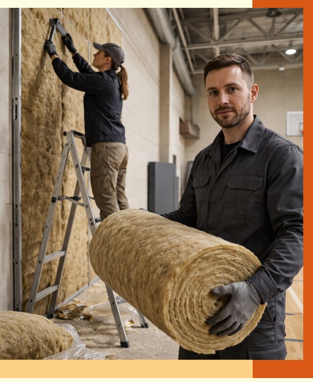 Утепление спортзала в Белорецке от 7603 руб/м2 — комплексное утепление под ключ | ТепломастерБлр