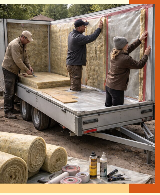 Утепление прицепа в Белорецке под ключ от 12671 руб. — комплекс от ТепломастерБлр