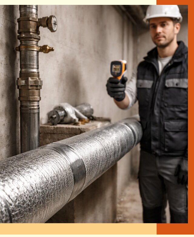 Утепление труб водоснабжения в Белорецке от 8616 руб. за м² — услуги ТепломастерБлр