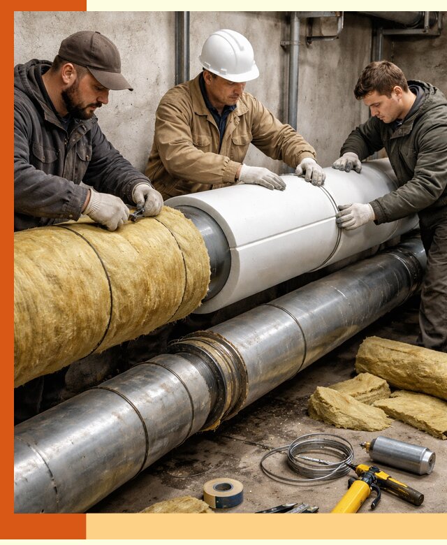 Утепление трубопровода в Белорецке с гарантией энергоэффективности