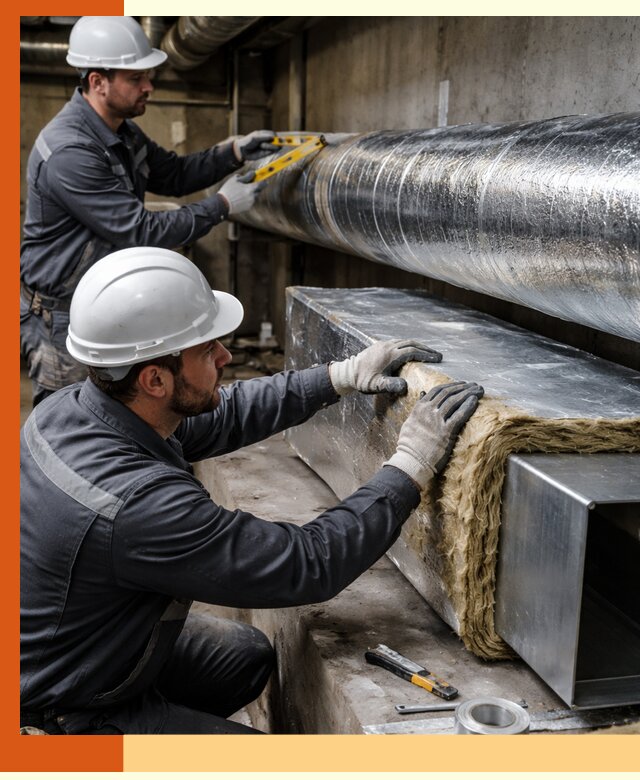 Профессиональное утепление воздуховодов и теплоизоляция в Белорецке