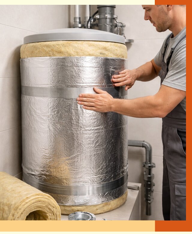 Утепление бойлера в Белорецке от 4562 руб. под ключ | Утепление ППУ | ТепломастерБлр