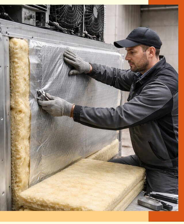 Утепление холодильного агрегата в Белорецке от 8616 руб. под ключ | ТепломастерБлр