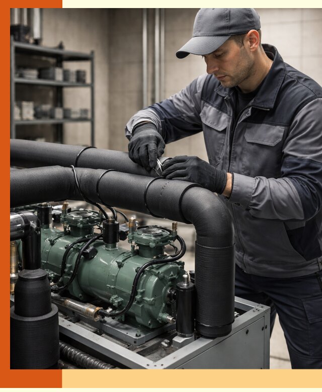 Утепление холодильного агрегата и теплоизоляция в Белорецке