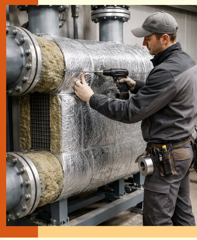 Утепление теплообменника в Белорецке — профессиональная теплоизоляция оборудования