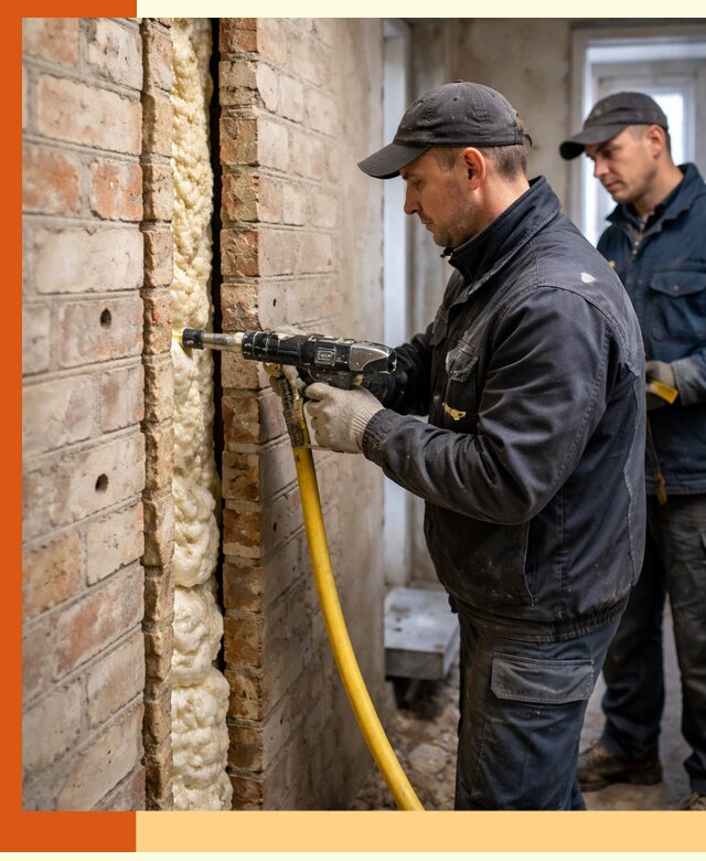 Межстеновое утепление пенополиуретаном в Белорецке