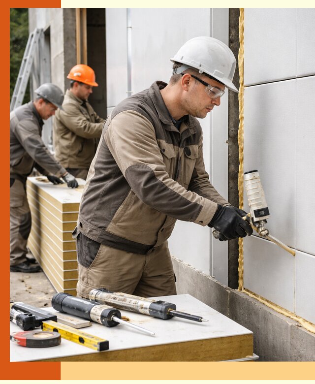 Утепление сэндвич-панелей пенополиуретаном в Белорецке