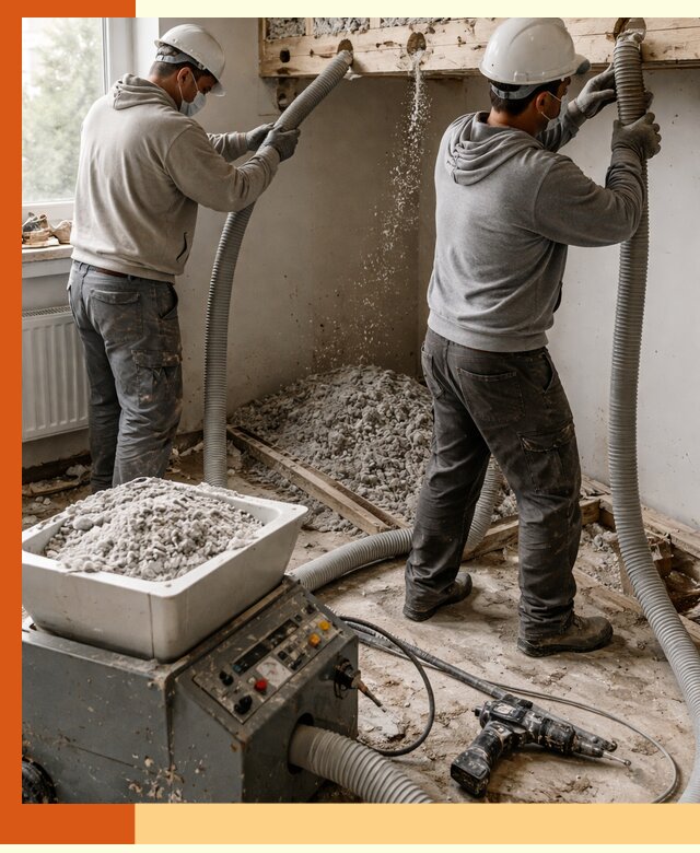 Заполнение пустот перекрытий пеной и наполнителями в Белорецке