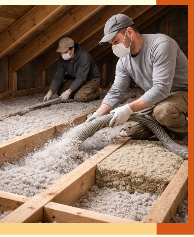 Заполнение полостей чердачного перекрытия в Белорецке от 4562 руб. | ТепломастерБлр