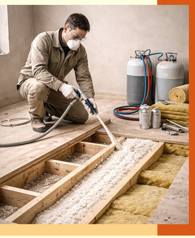 Заполнение полостей межэтажного перекрытия в Белорецке от 4258 руб. | ТепломастерБлр