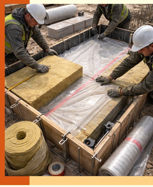 Теплоизоляция опалубки для строительства в Белорецке