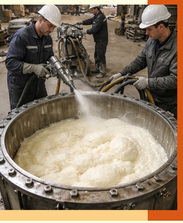 Заливка ППУ в емкости в Белорецке от 7349 руб. — утепление емкости под ключ | ТепломастерБлр