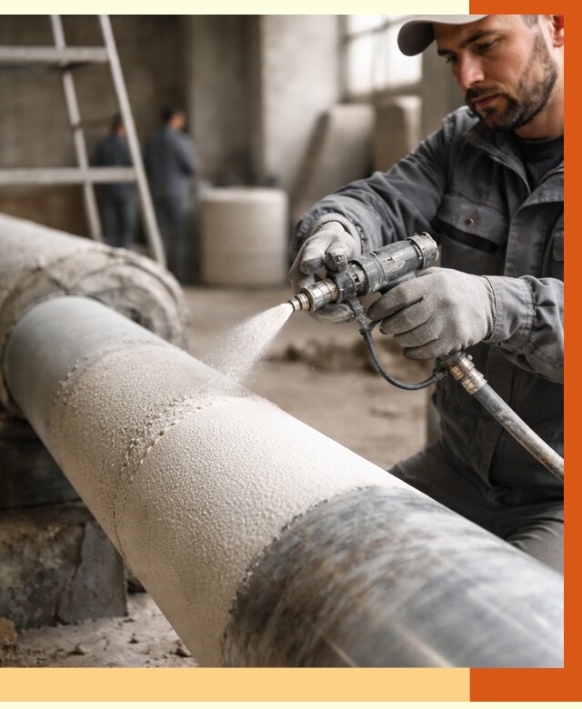 Утепление труб жидкой теплоизоляцией в Белорецке от 7603 руб. под ключ | ТепломастерБлр