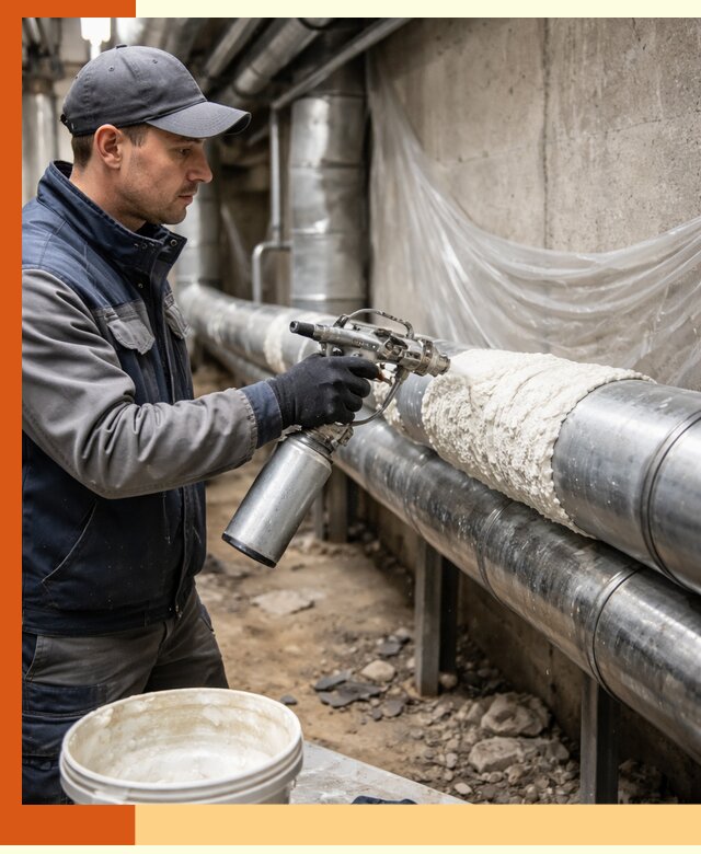 Утепление труб жидкой теплоизоляцией в Белорецке