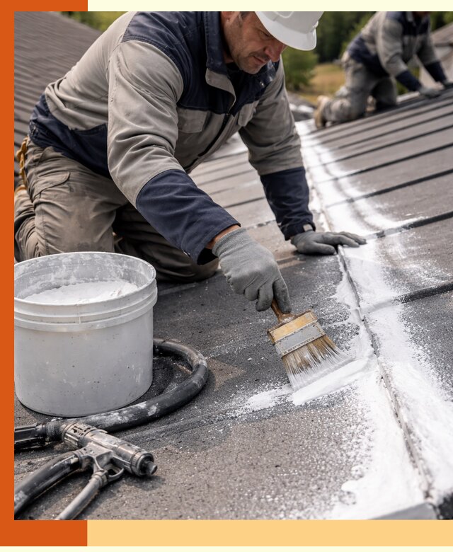 Утепление кровли жидкой теплоизоляцией в Белорецке