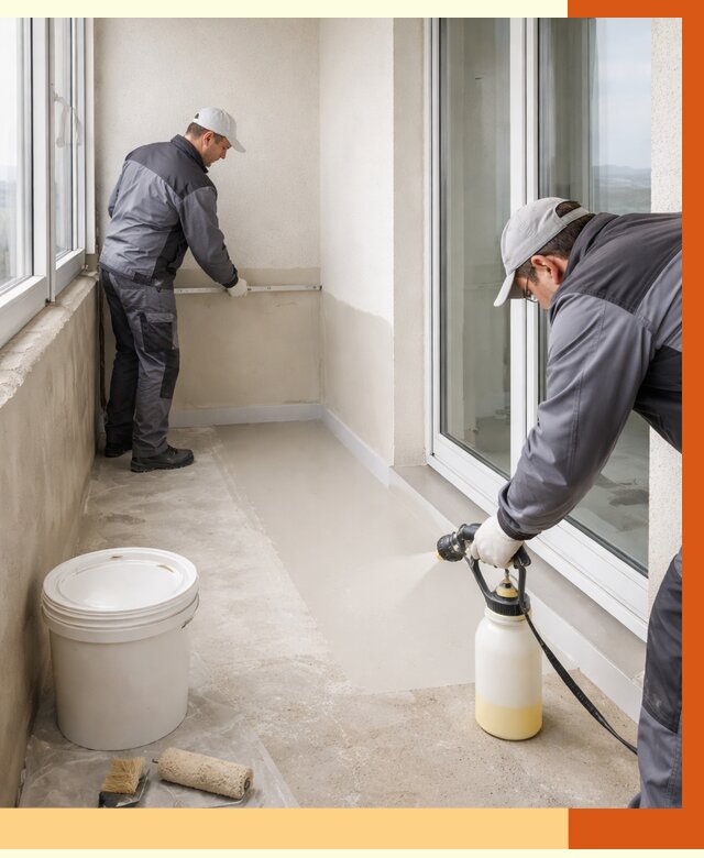 Утепление балкона жидкой теплоизоляцией в Белорецке от 5829 руб./м2 | ТепломастерБлр